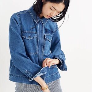 Madewell Swing Denim Jacket Size M